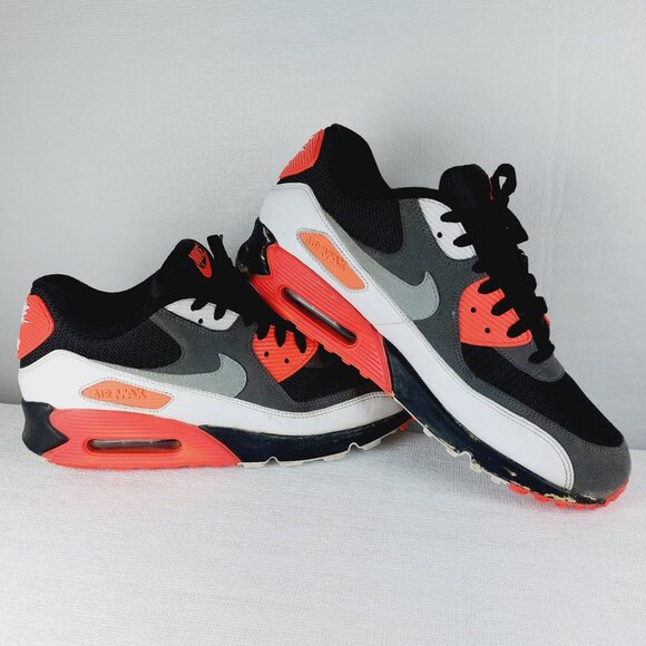 Nike Air Max 90 OG Men\'s Reverse Infrared Leather Lace-Up Sneaker Shoes Size 12 main image 7